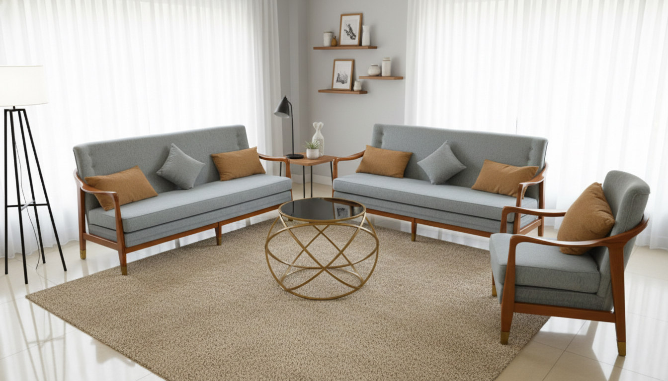 WoodCrest Premium Sofa Suite