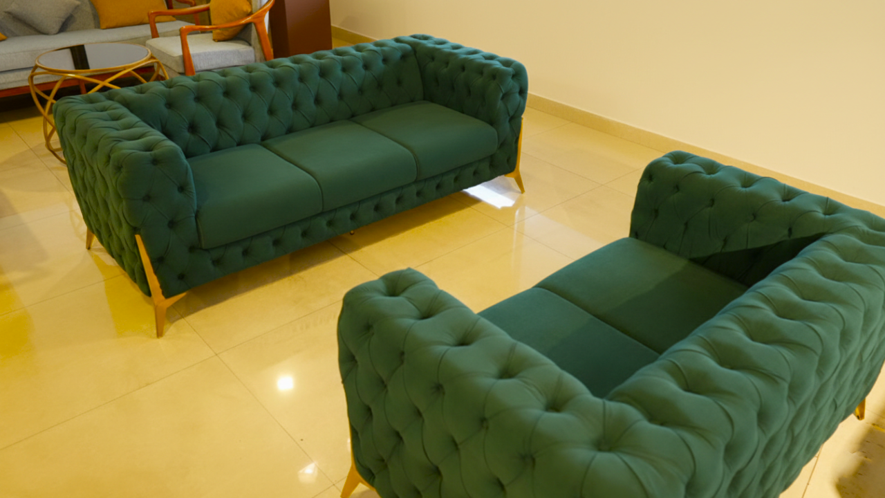 Emerald Crown Sofa Set - Image 3